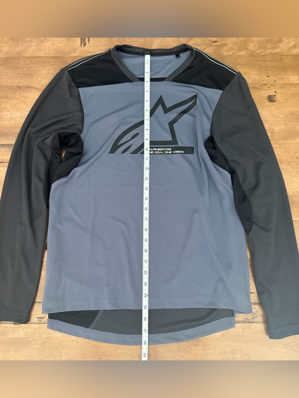 Alpinestars Men's Cycling Long Sleeve Gray Performance Shirt - Men’s Medium